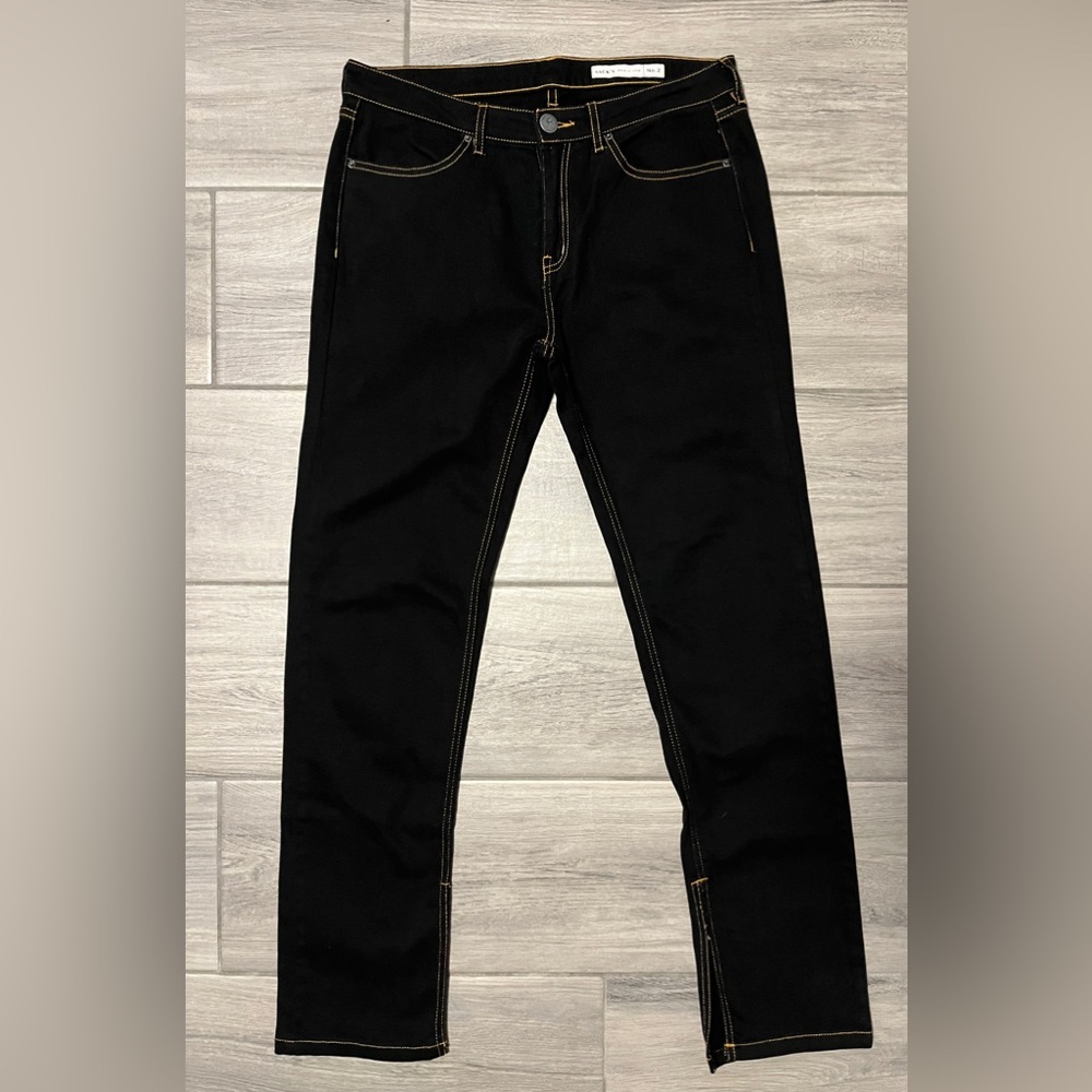 Sack’s Women’s Large Black Stertch Split Hem Leg Denim Jeans